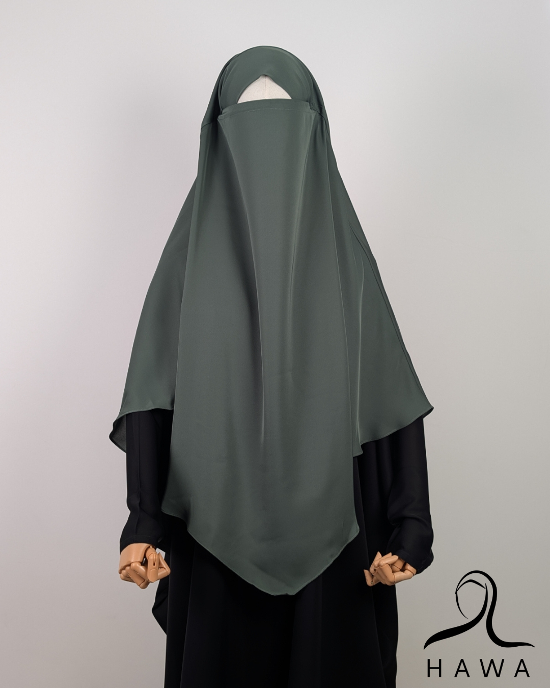 Short Diamond Khimar - Mint