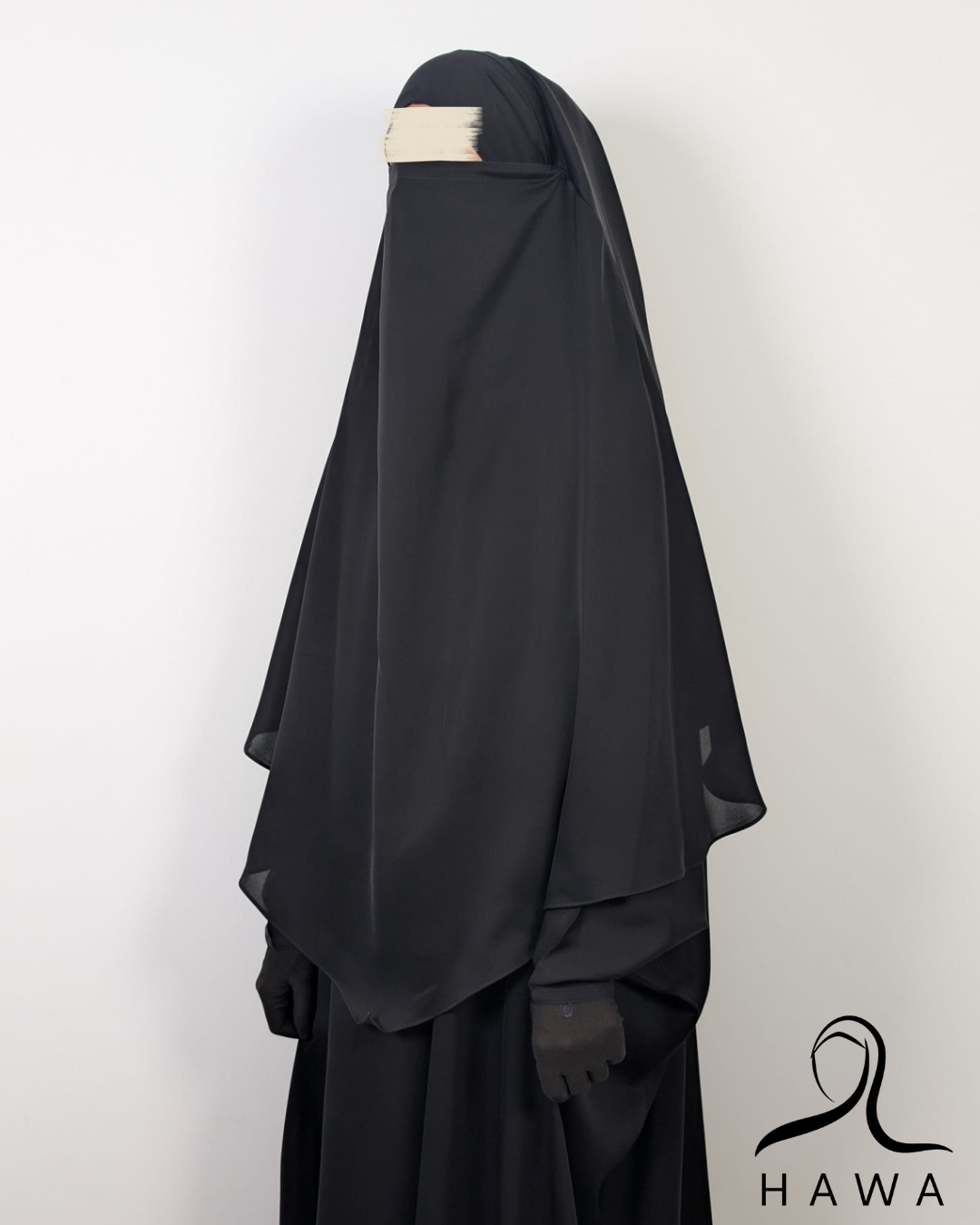 Short Diamond Khimar - Black