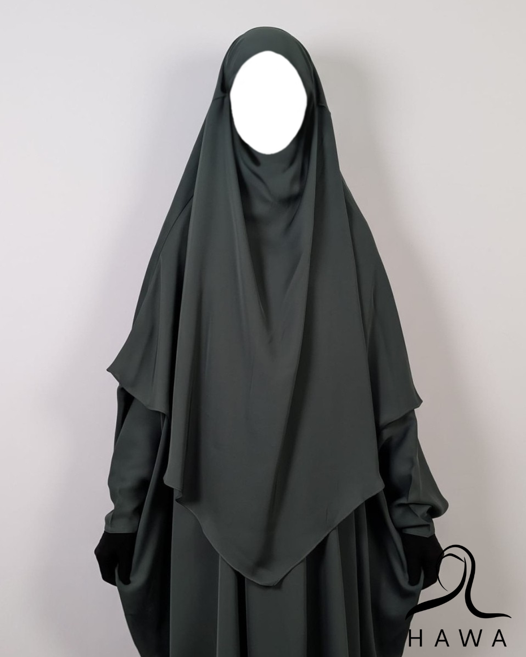 Short Diamond Khimar - Mint