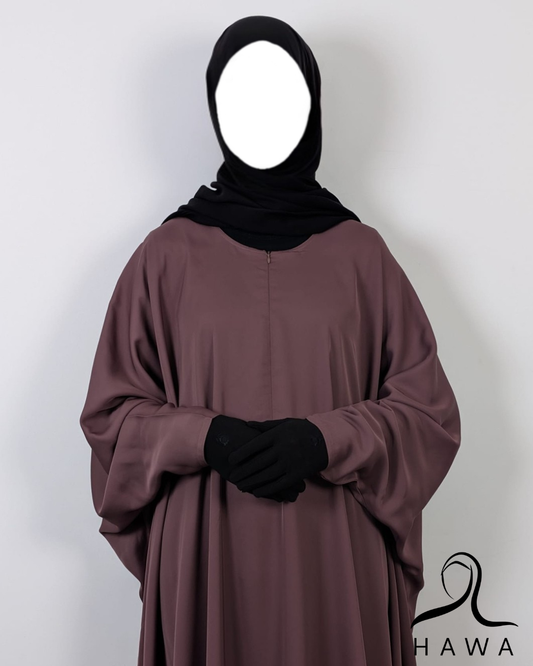 Butterfly Abaya - Light Umber