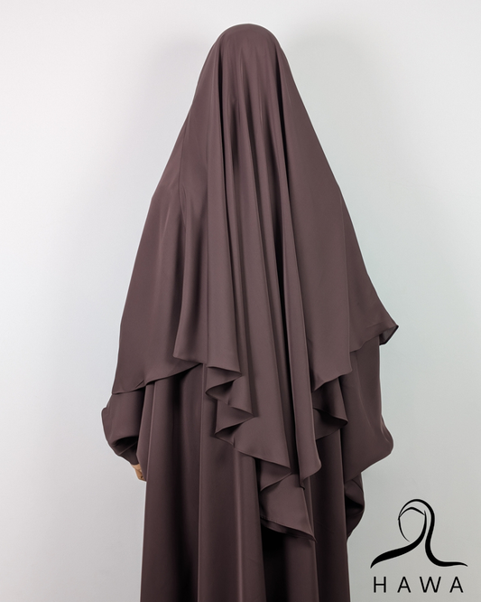 Short Diamond Khimar -  Old Rose Pink