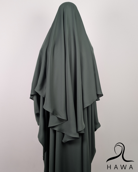 Short Diamond Khimar - Mint