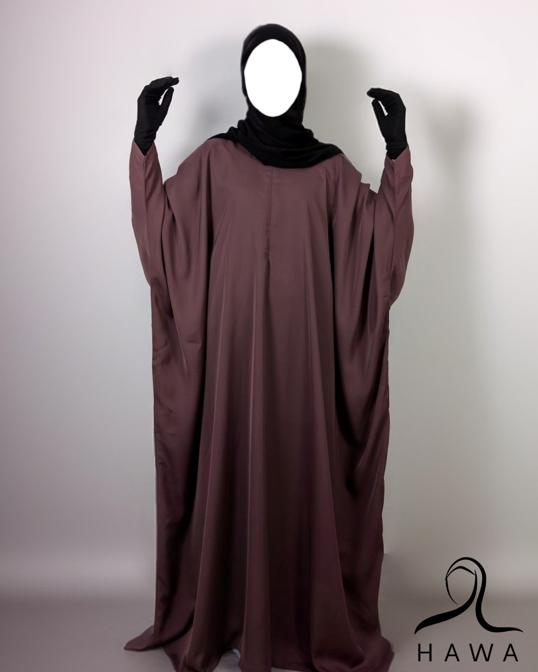 Butterfly Abaya - Light Umber