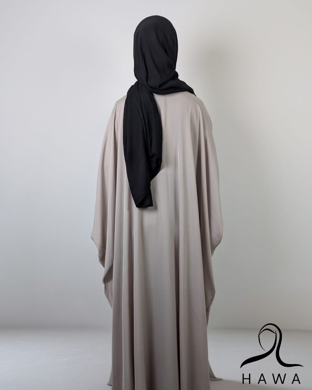 Butterfly Abaya - Beige