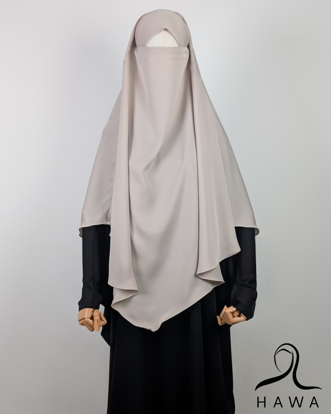 Short Diamond Khimar - Beige