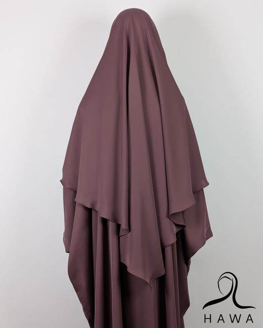 Short Diamond Khimar - Light Umber