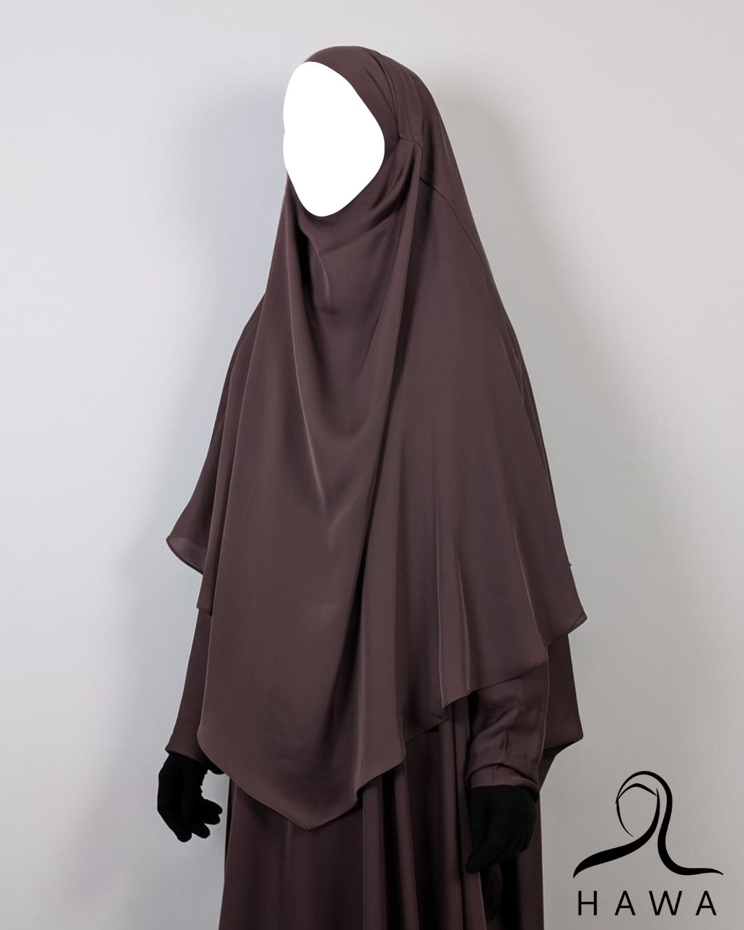 Short Diamond Khimar -  Old Rose Pink
