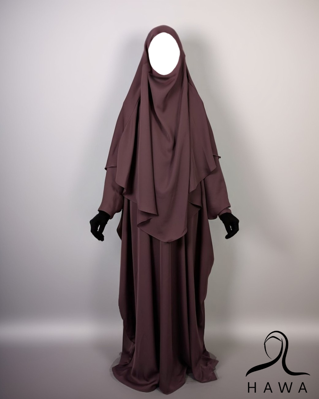 Short Diamond Khimar - Light Umber