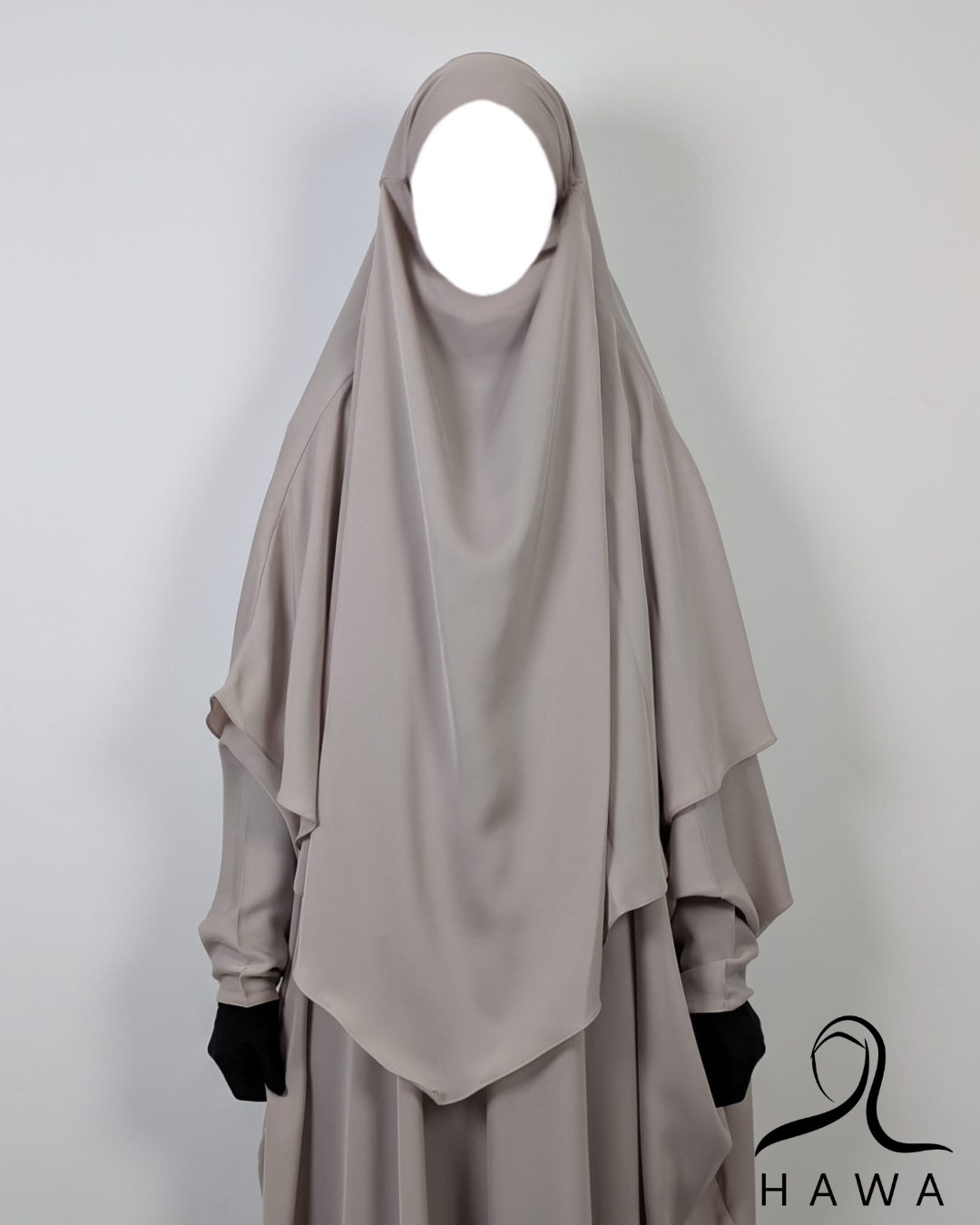 Short Diamond Khimar - Beige